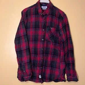 Plaid button down shirt